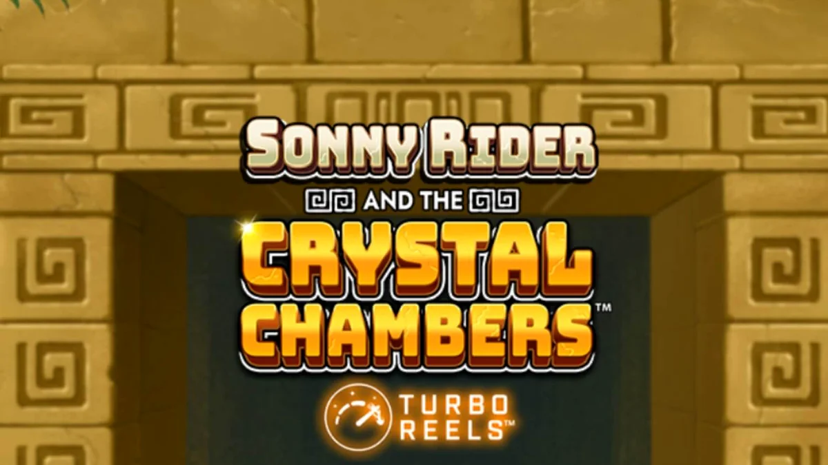 Cena de jogo do slot Sonny Rider & The Crystal Chambers com elementos astecas
